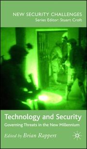 Cover of: Technology and Security by Brian Rappert