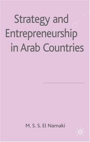 Cover of: Strategy and Entrepreneurship in Arab Countries by M.S.S. El Namaki