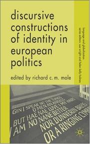 Cover of: Discursive Constructions of Identity in European Politics (Language and Globalization)