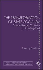 Cover of: Transformation of State Socialism by Lane, David