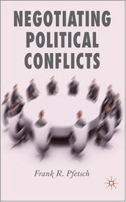 Cover of: Negotiating Political Conflicts