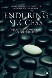 Cover of: Enduring Success: What Top Companies Do Differently