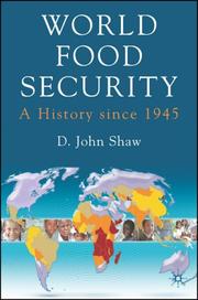 Cover of: World Food Security: A History since 1945