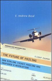 The Future of Pricing by E. Andrew Boyd