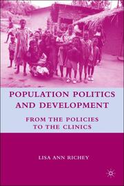 Cover of: Population Politics and Development by Lisa Ann Richey