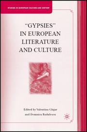 Cover of: "Gypsies" in European Literature and Culture (Studies in European Culture and History) by 