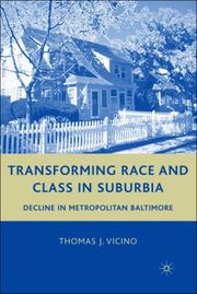 Cover of: Transforming Race and Class in Suburbia: Decline in Metropolitan Baltimore