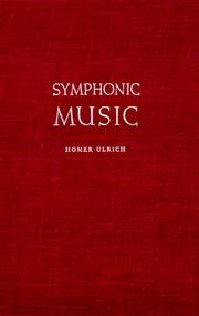 Cover of: Symphonic Music