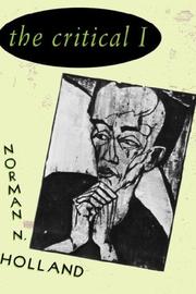 Cover of: The critical I by Norman Norwood Holland