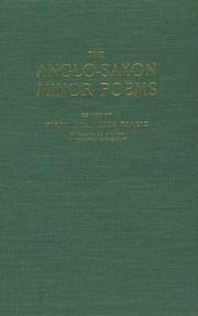 Cover of: Anglo Saxon Minor Poems by Elliot V. K. Dobbie