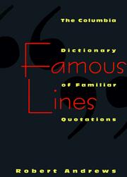Famous lines by Andrews, Robert