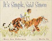 Cover of: "It's simple," said Simon by Mary Ann Hoberman