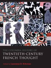 Cover of: The Columbia history of twentieth-century French thought