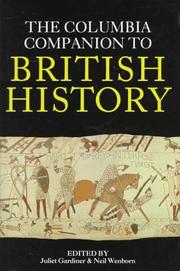 Cover of: The Columbia companion to British history