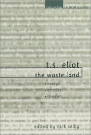 Cover of: T. S. Eliot: The Waste Land