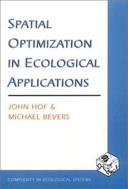 Cover of: Spatial Optimization in Ecological Applications