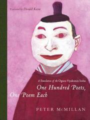 Cover of: One Hundred Poets, One Poem Each by Peter McMillan
