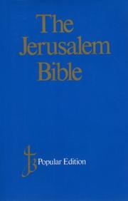 Cover of: Jerusalem Bible-Jr (Bible Jb) | Alexander Jones