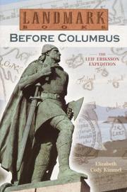 Cover of: Before Columbus by Elizabeth Cody Kimmel