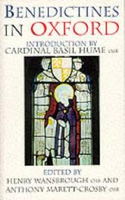 Cover of: Benedictines in Oxford