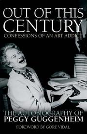 Cover of: Out of This Century by Peggy Guggenheim    