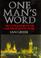 Cover of: One Man's Word