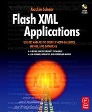 Flash XML Applications by Joachim Bernhard Schnier