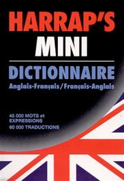 Cover of: Harrap's Mini Dictionnaire Anglais-Francais /Francais-Anglais (Mini Pocket English-French/ French-English Dictionary