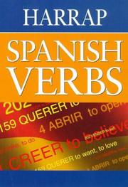 Cover of: Harrap Spanish Verbs (Harrap Spanish Study Aids)