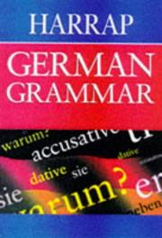 Cover of: Harrap German Grammar (Harrap German Study Aids) by Lexus