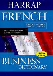 Cover of: Harrap's French Business Dictionary