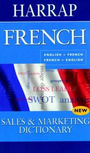 Cover of: Harrap French-English/English-French Sales & Marketing Dictionary (Harrap Bilingual)