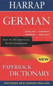 Cover of: Harrap German-English/English-German Dictionary | 
