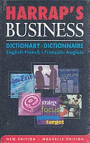 Cover of: Harrap French-English/English-French Business Dictionary by 
