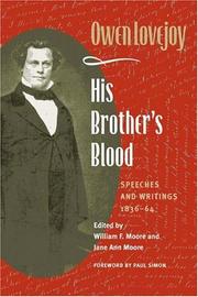 Cover of: His brother's blood: speeches and writings, 1838-64