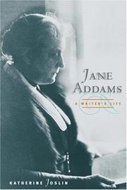 Cover of: Jane Addams: a writer's life