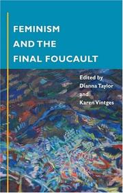 Cover of: Feminism and the Final Foucault by 