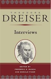 Cover of: Theodore Dreiser by edited by Frederic E. Rusch and Donald Pizer.
