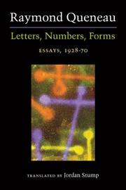 Cover of: Letters, Numbers, Forms: Essays, 1928-70