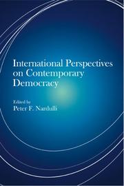 International Perspectives on Contemporary Democracy (Democracy, Free Enterprise, and the Rule) cover