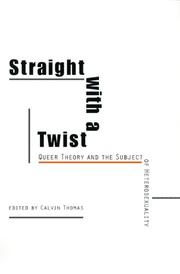 Cover of: Straight with a Twist by Calvin Thomas, Calvin Thomas