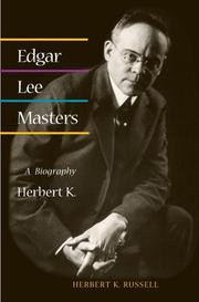 Cover of: Edgar Lee Masters by Herbert K. Russell