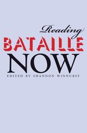 Cover of: Reading Bataille Now