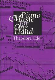 Cover of: Piano music for one hand by Theodore Edel