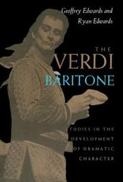 Cover of: The Verdi baritone | Edwards, Geoffrey