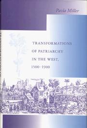 Transformations of Patriarchy in the West, 1500-1900 by Pavla Miller