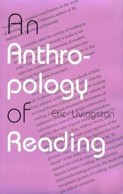 Cover of: An Anthropology of Reading