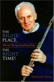 Cover of: The Right Place, the Right Time! by Donald Peck