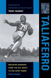 Cover of: Taliaferro: Breaking Barriers from the NFL Draft to the Ivory Tower (Quarry Books)