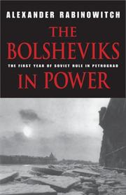 Cover of: The Bolsheviks in Power by Alexander Rabinowitch